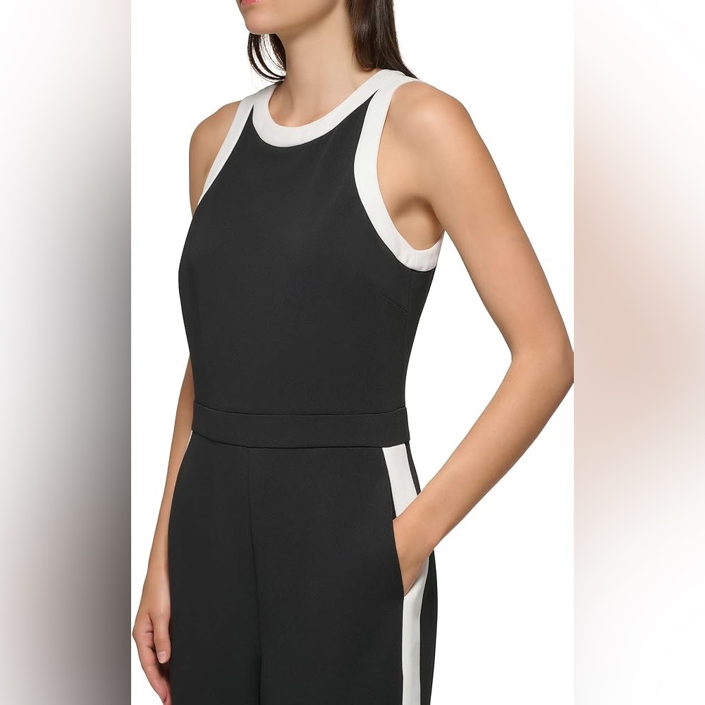 Karl Lagerfeld size 12 women black and white Jumpsuitt